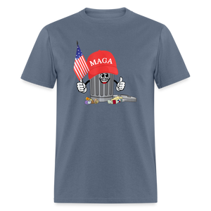 MAGA Garbage Can Funny Classic T-Shirt - denim