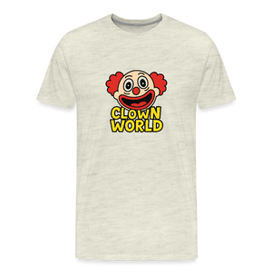 Clown World Funny Rebrand Men's Premium T-Shirt - heather oatmeal