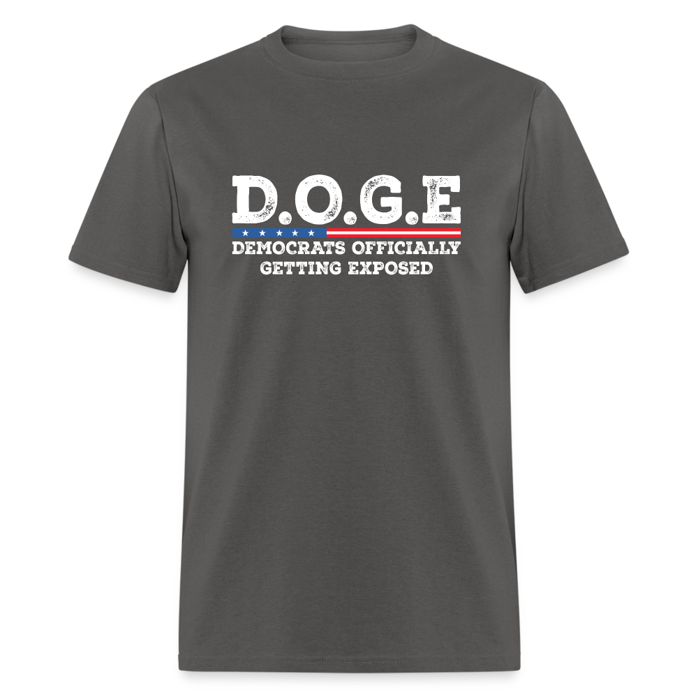 D.O.G.E Democrats Officially Getting Exposed Unisex Classic T-Shirt - charcoal