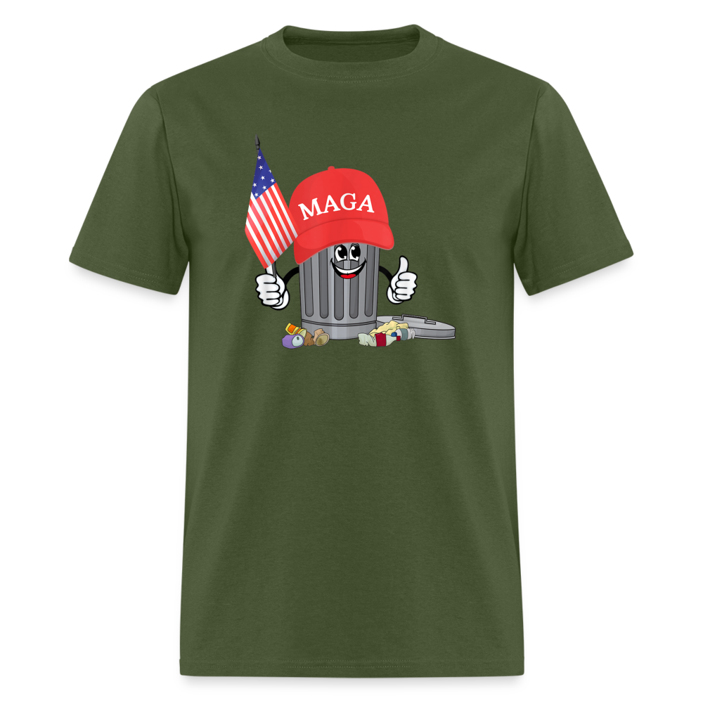 MAGA Garbage Can Funny Classic T-Shirt - military green