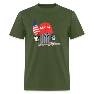 MAGA Garbage Can Funny Classic T-Shirt - military green