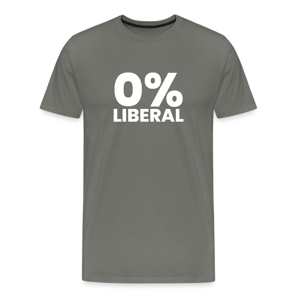 0% Liberal Men's Premium T-Shirt - asphalt gray