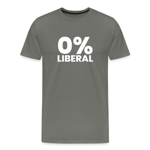 0% Liberal Men's Premium T-Shirt - asphalt gray
