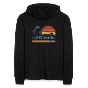 Gulf of America v2 Unisex Long Sleeve Hoodie Shirt - black