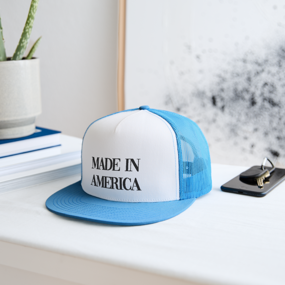 Made In America Trucker Hat - white/blue