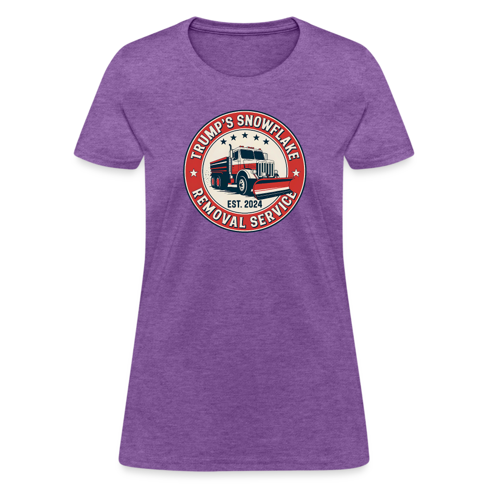 Trump's Snowflake Removal Service (Retro 2024) Women's T-Shirt - purple heather