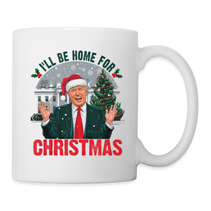 I'll be home for Christmas Trump Coffee/Tea Mug - white