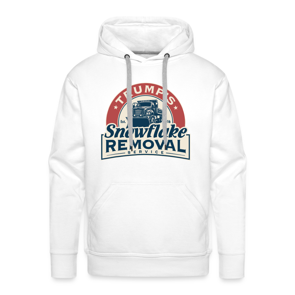 Trump's Snowflake Removal Service Men’s Premium Hoodie - white