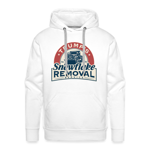 Trump's Snowflake Removal Service Men’s Premium Hoodie - white