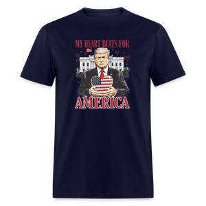 Trump Valentine's Day Unisex Classic T-Shirt - navy