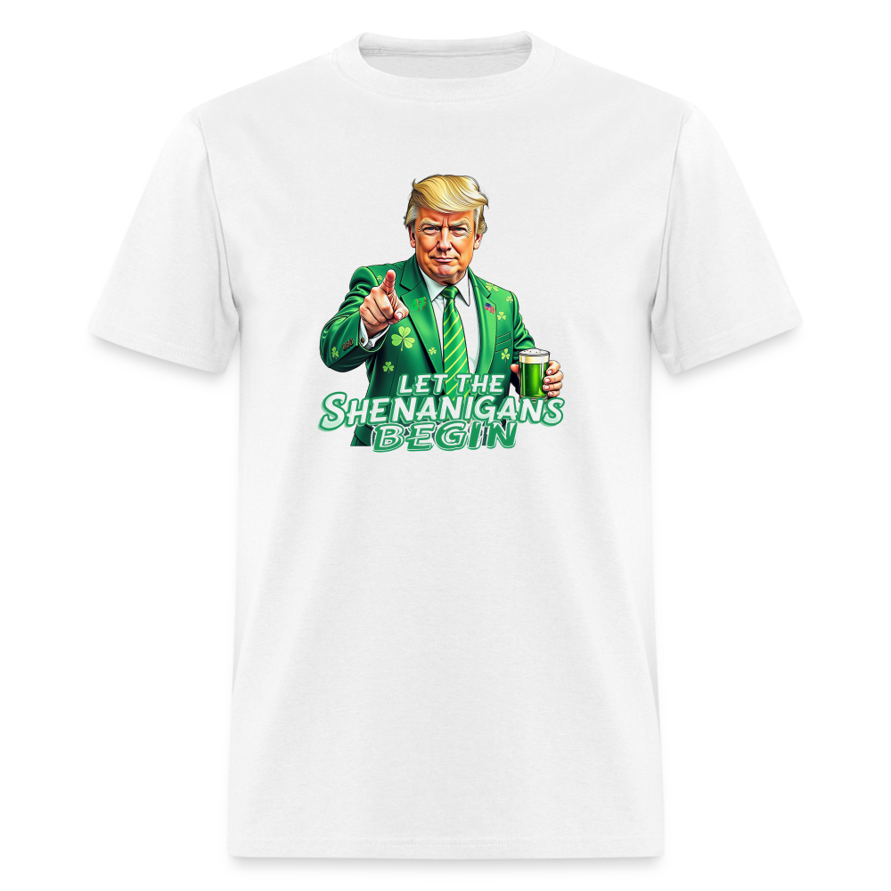 Let The Shenanigans Begin Classic T-Shirt - white