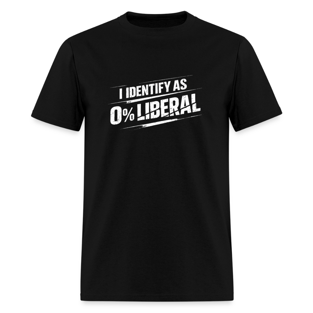 I Identify as 0% Liberal Classic Men’s T-Shirt - black