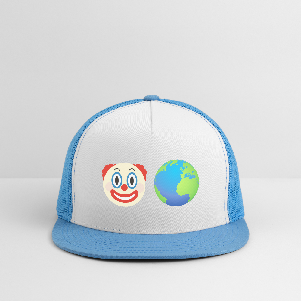 Clown World Trucker Hat - white/blue