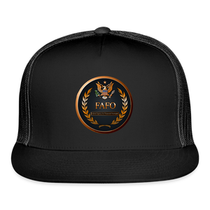 FAFO - Federal Agency for Financial Oversight - Trucker Hat - black/black