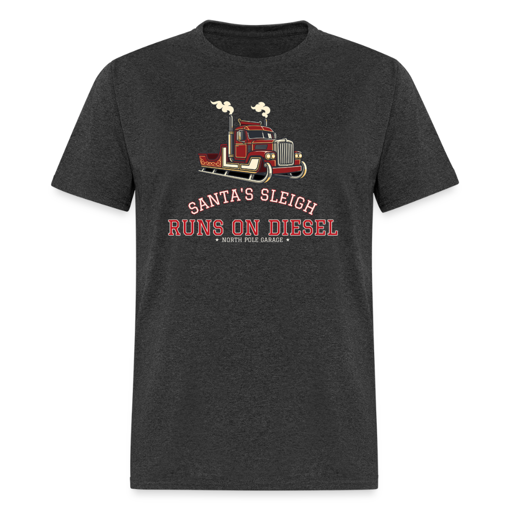 Santa’s Sleigh Runs on Diesel Classic T-Shirt - heather black