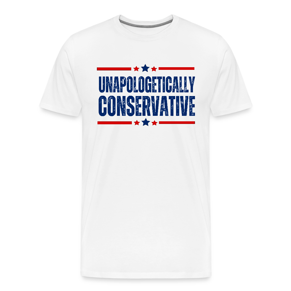 Unapologetically Conservative Men's Premium T-Shirt - white