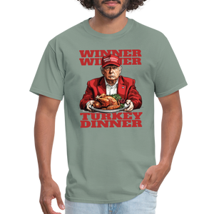 Donald Trump - Winner Winner Turkey Dinner Thanksgiving Classic T-Shirt - sage