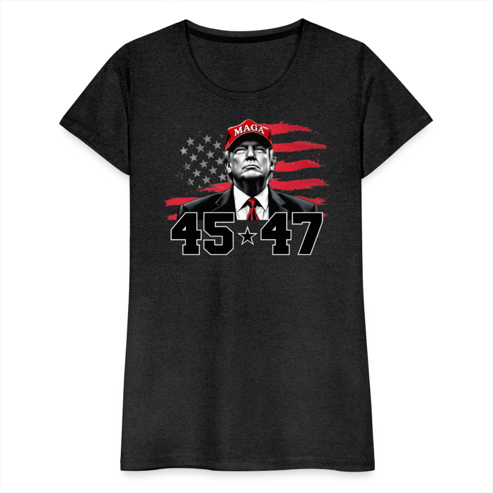 45 47 Trump Women’s Premium T-Shirt - charcoal grey