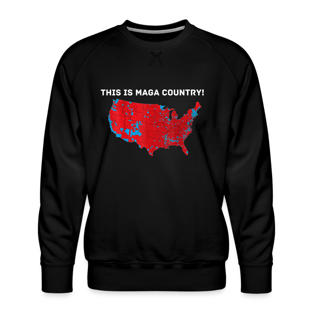 This Is MAGA Country Men’s Premium Sweatshirt - black