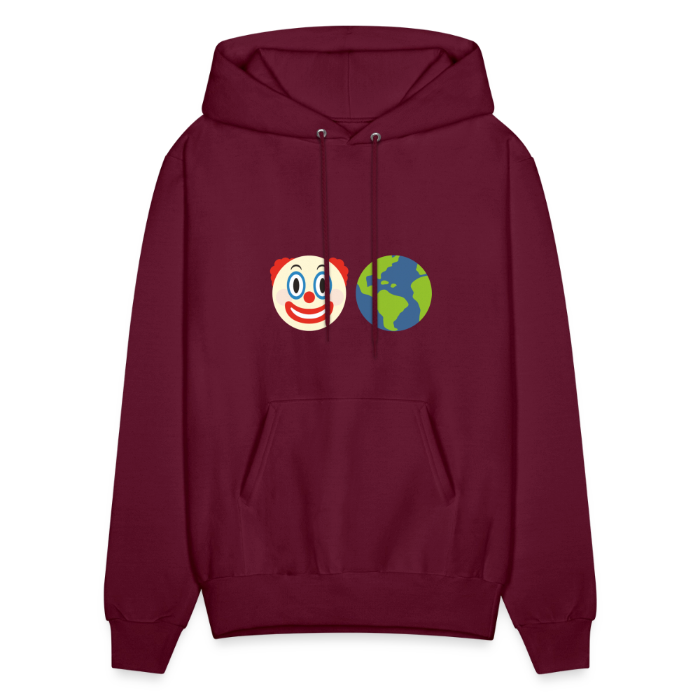 Clown World Men's Hoodie - burgundy
