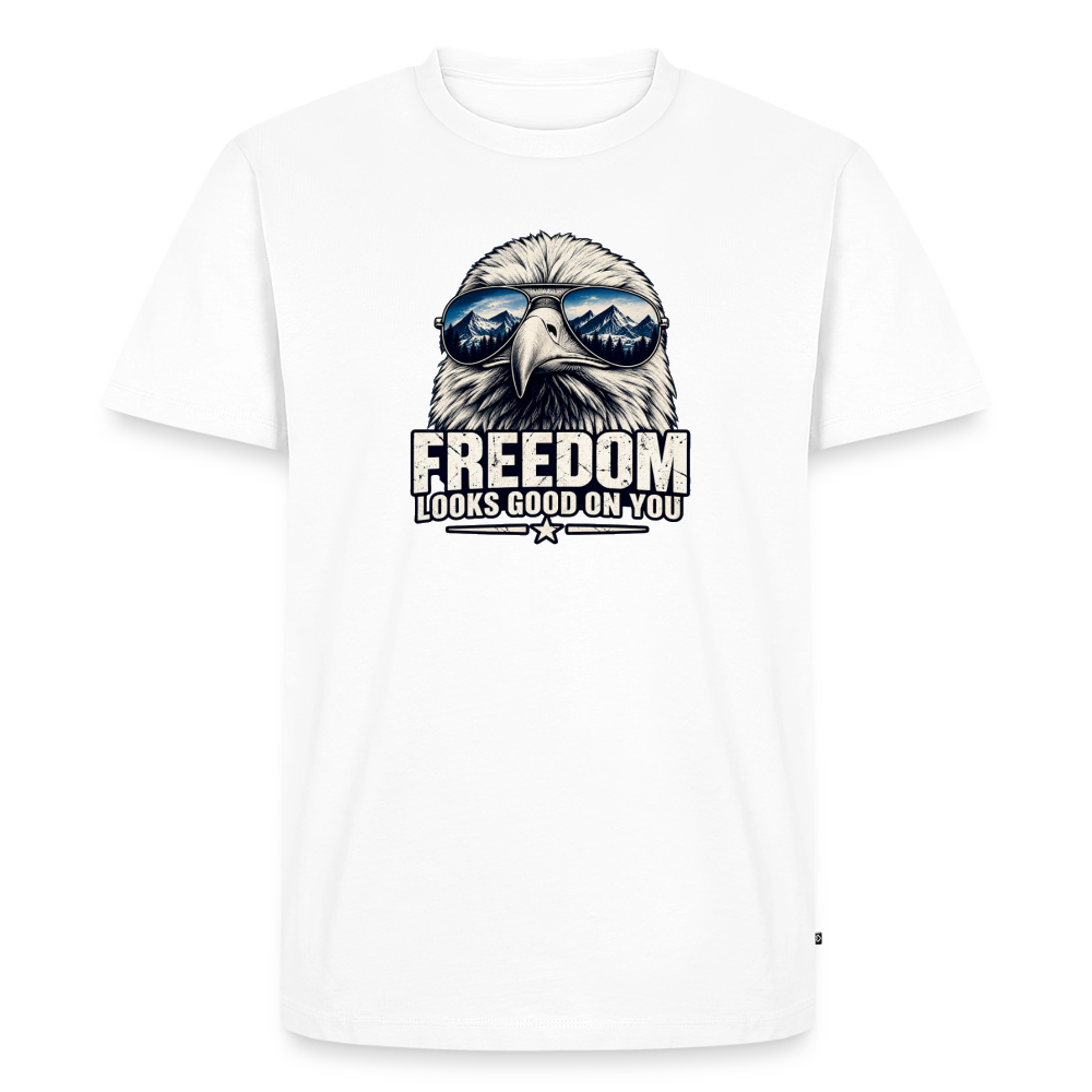 Freedom Looks Good on You Premium T-Shirt - white