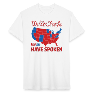 We The People Have Spoken Fitted Cotton/Poly T-Shirt - white