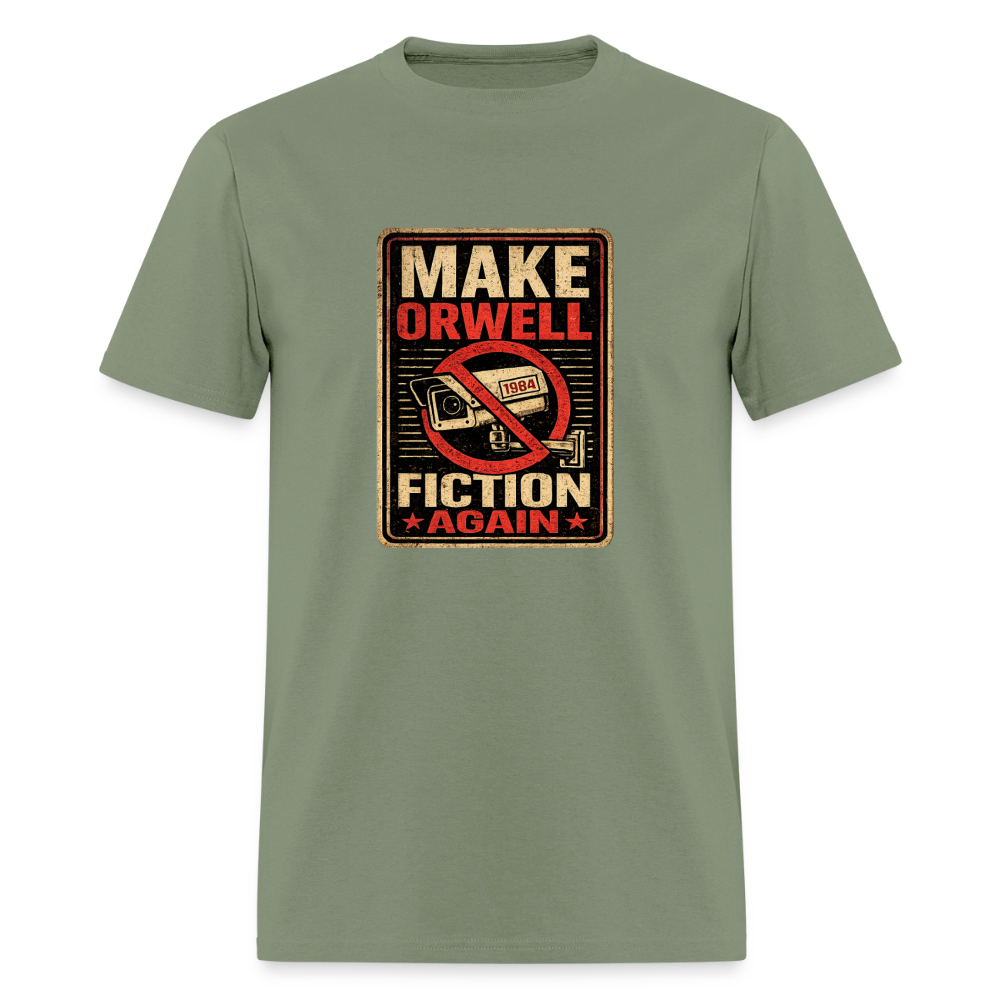 Make Orwell Fiction Again Men's T-Shirt - military green