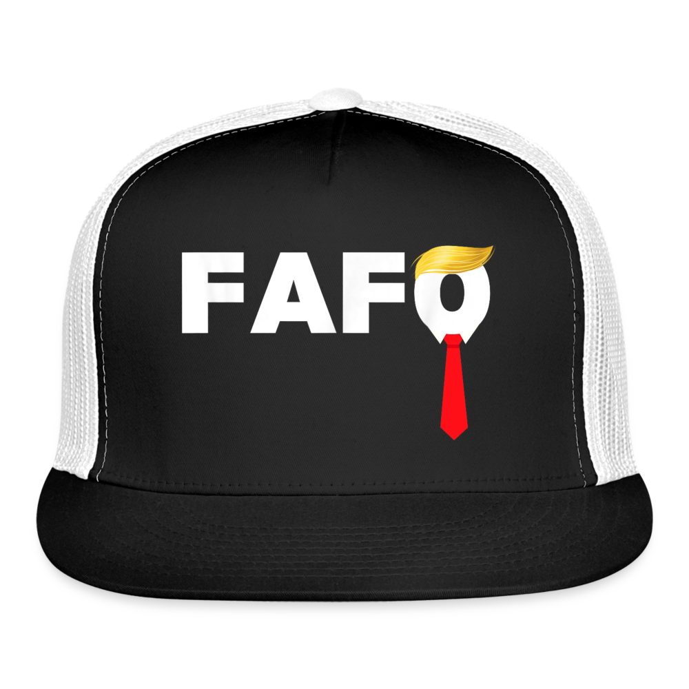 Trump FAFO Trucker Hat - black/white