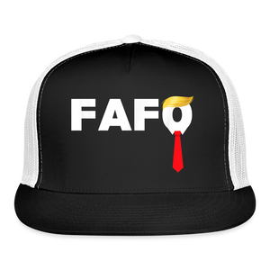 Trump FAFO Trucker Hat - black/white