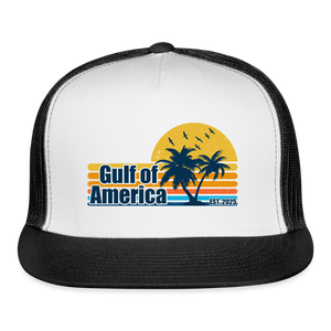 Gulf of America v3 Trucker Hat - white/black