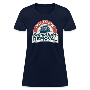 Trump's Snowflake Removal Service Women's T-Shirt - navy