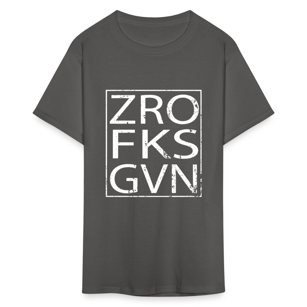 Zero Fucks Given Unisex Classic T-Shirt - charcoal