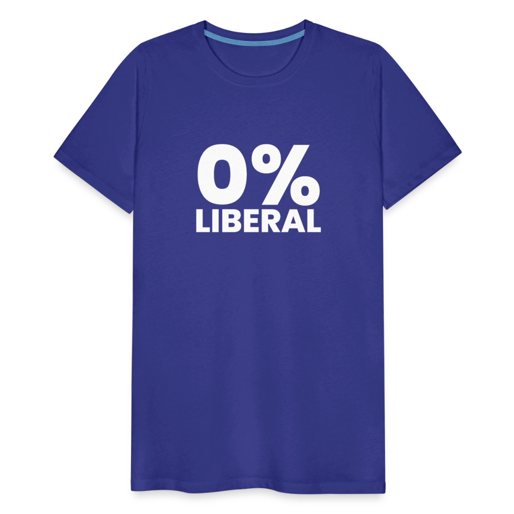 0% Liberal Men's Premium T-Shirt - royal blue