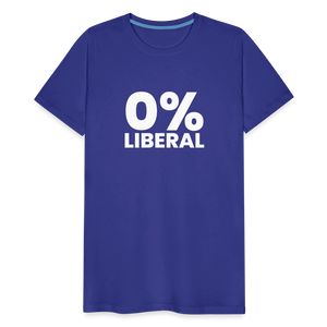 0% Liberal Men's Premium T-Shirt - royal blue