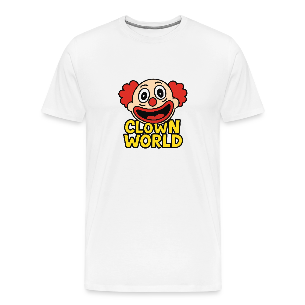 Clown World Funny Rebrand Men's Premium T-Shirt - white