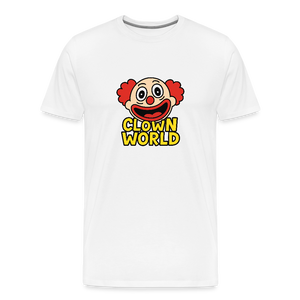 Clown World Funny Rebrand Men's Premium T-Shirt - white