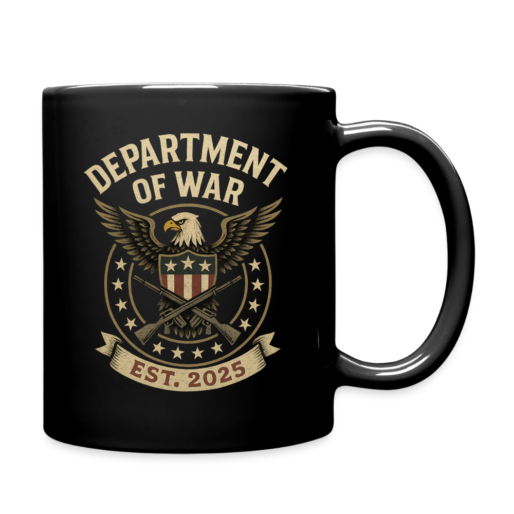 Department of War Est. 2025 Full Color Mug - black