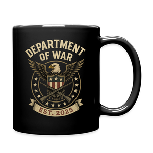 Department of War Est. 2025 Full Color Mug - black