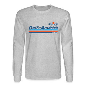 Gulf of America Men's Long Sleeve T-Shirt - heather gray