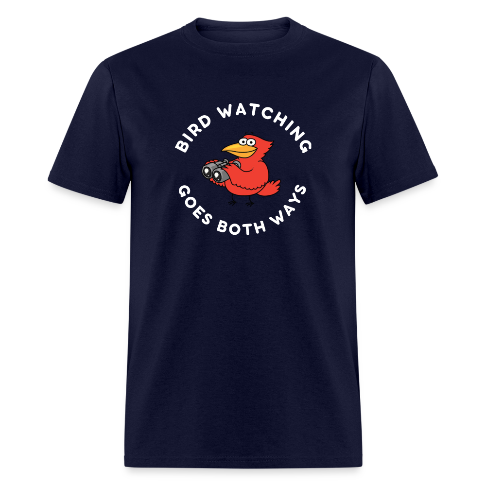 Bird Watching Goes Both Ways V2 Classic T-Shirt - navy