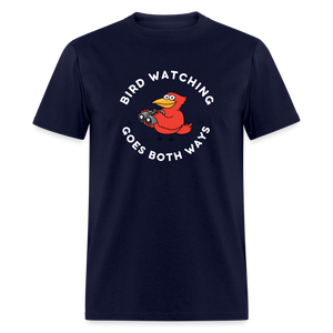 Bird Watching Goes Both Ways V2 Classic T-Shirt - navy