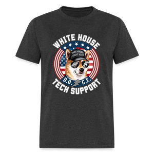 DOGE - 	 White House Tech Support Unisex Classic T-Shirt - heather black