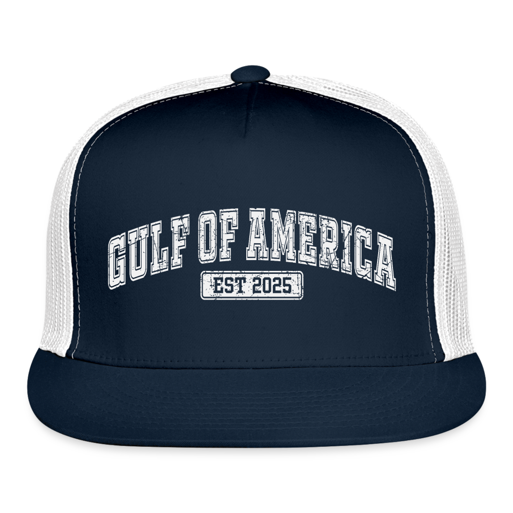 Gulf of America V3 Trucker Hat - navy/white