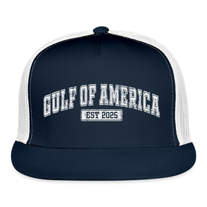 Gulf of America V3 Trucker Hat - navy/white