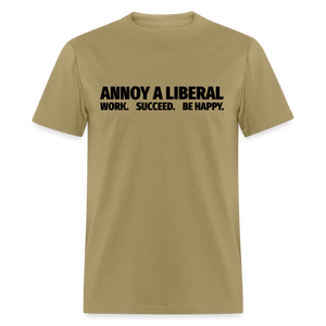 Annoy a liberal Unisex Classic T-Shirt - khaki