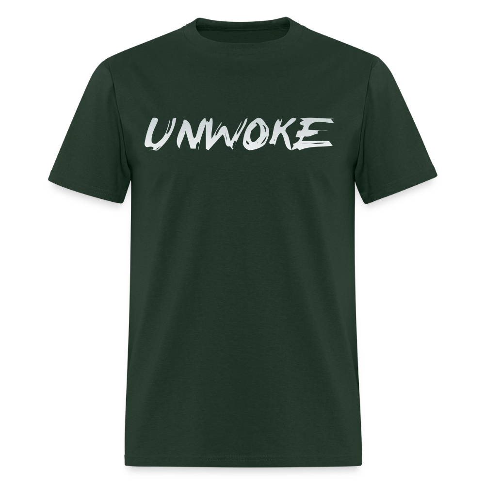 UNWOKE - Anti Woke Classic T-Shirt - forest green