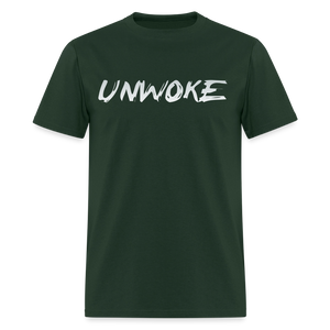 UNWOKE - Anti Woke Classic T-Shirt - forest green