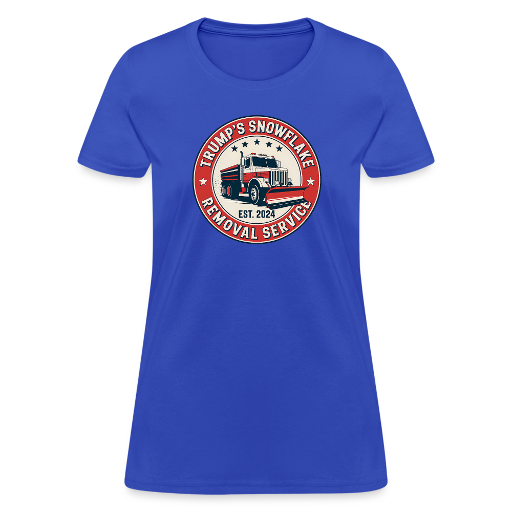 Trump's Snowflake Removal Service (Retro 2024) Women's T-Shirt - royal blue