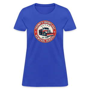 Trump's Snowflake Removal Service (Retro 2024) Women's T-Shirt - royal blue