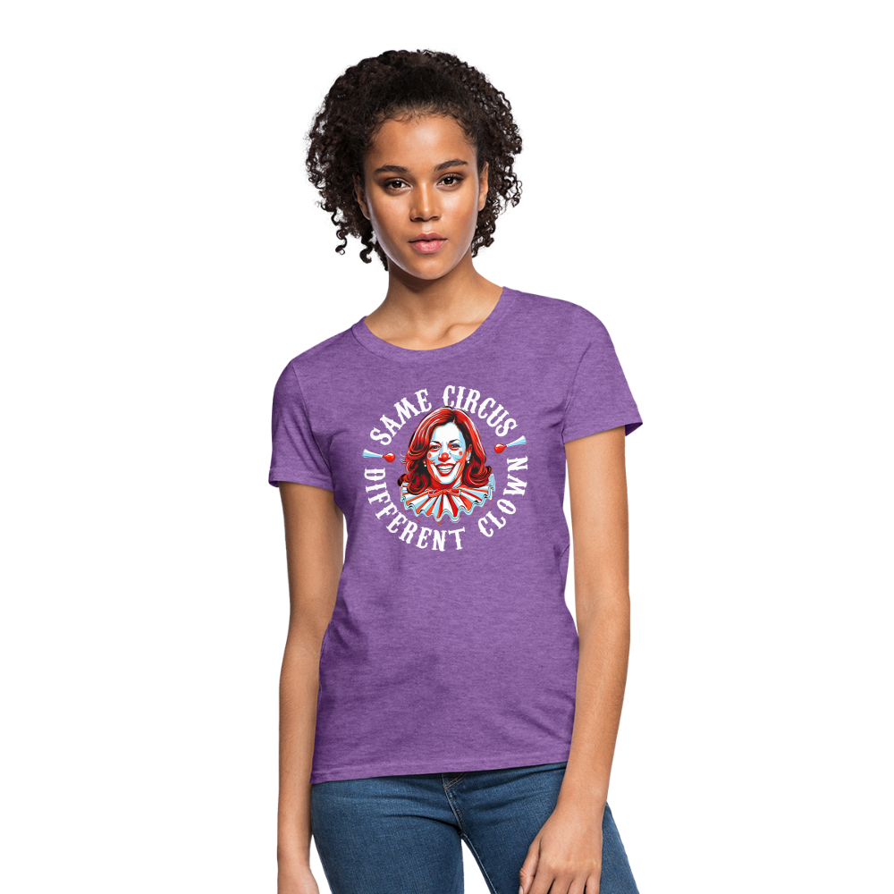 Same Circus Different Clown V2 Women's T-Shirt - purple heather